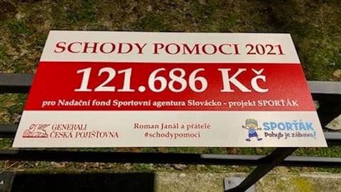 122 000 pro Sporťáka díky projektu Schody pomoci